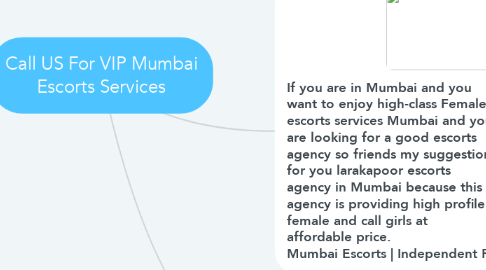 Mind Map: Call US For VIP Mumbai Escorts Services