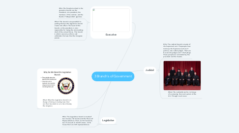 Mind Map: 3 Branch's of Government