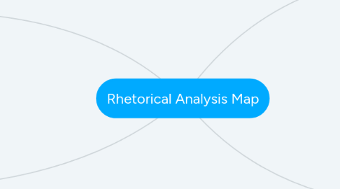 Mind Map: Rhetorical Analysis Map