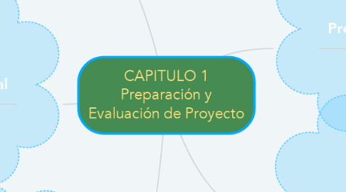 Mind Map: CAPITULO 1 Preparación y Evaluación de Proyecto