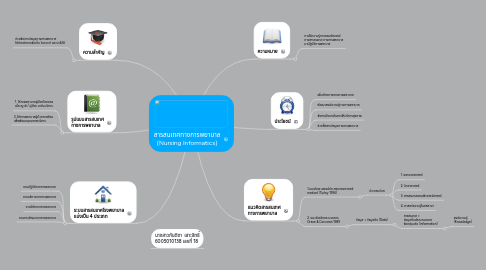 Mind Map: สารสนเทศทางการพยาบาล (Nursing Informatics)