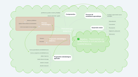 Mind Map: Metodología didáctica