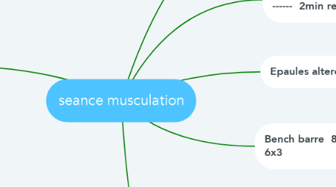 Mind Map: seance musculation