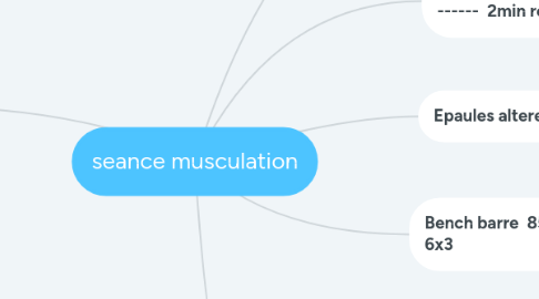 Mind Map: seance musculation