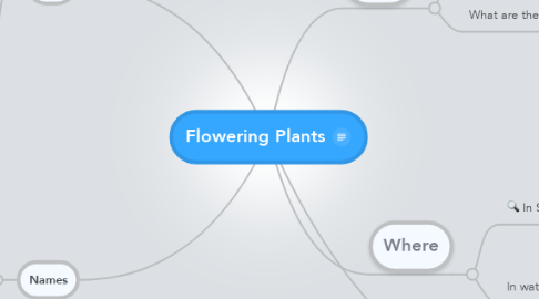 Mind Map: Flowering Plants