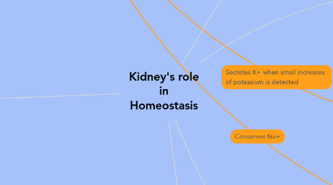 Mind Map: Kidney's role in Homeostasis