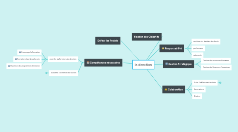 Mind Map: la direction