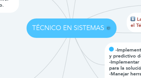 Mind Map: TÉCNICO EN SISTEMAS