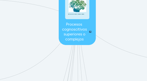 Mind Map: Procesos cognoscitivos superiores o complejos