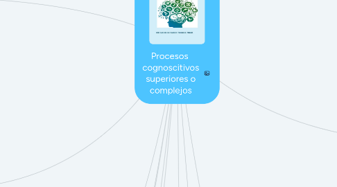 Mind Map: Procesos  cognoscitivos superiores o complejos