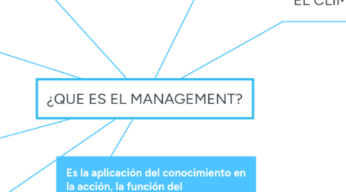 Mind Map: ¿QUE ES EL MANAGEMENT?