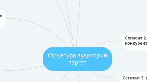 Mind Map: Структура аудиторий таргет