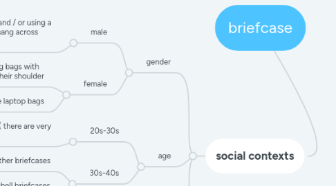 Mind Map: briefcase