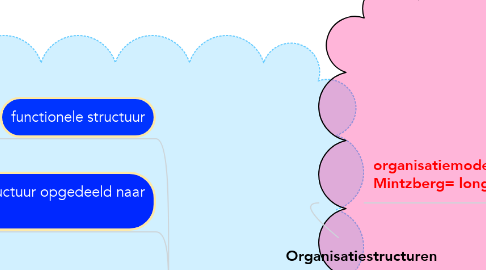 Mind Map: Organisatiestructuren