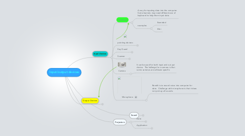 Mind Map: Input/output devices