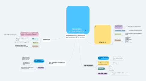 Mind Map: PROCESOS COGNOSCITIVOS