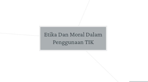 Mind Map: Etika Dan Moral Dalam Penggunaan TIK