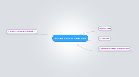 Mind Map: Manuels scolaires numériques