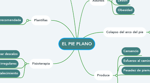 Mind Map: EL PIE PLANO