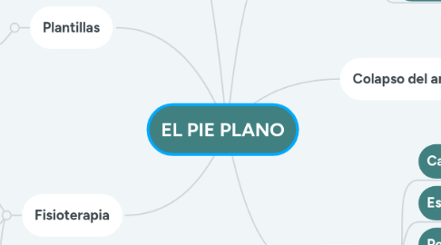 Mind Map: EL PIE PLANO