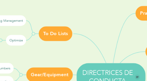 Mind Map: DIRECTRICES DE CONDUCTA