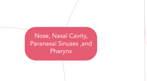 Mind Map: Nose, Nasal Cavity, Paranasal Sinuses ,and Pharynx