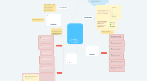 Mind Map: PROCESOS COGNOSCITIVOS O COGNITIVOS