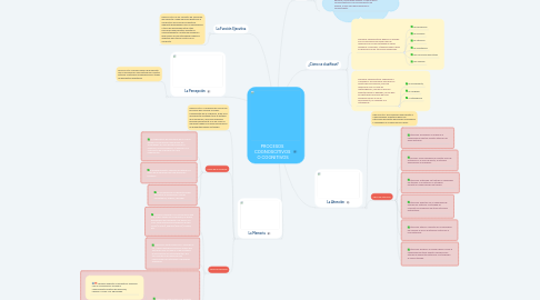 Mind Map: PROCESOS  COGNOSCITIVOS  O COGNITIVOS