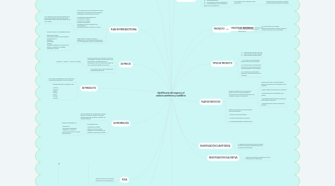 Mind Map: identificación del negocio y el análisis cuantitativo y cualitativo