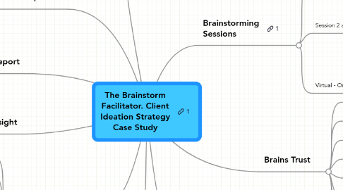 Mind Map: The Brainstorm Facilitator. Client Ideation Strategy Case Study