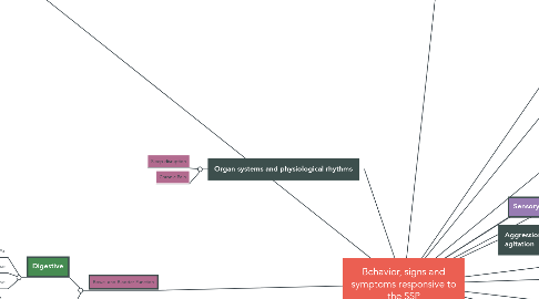 Mind Map: Behavior, signs and symptoms responsive to the SSP