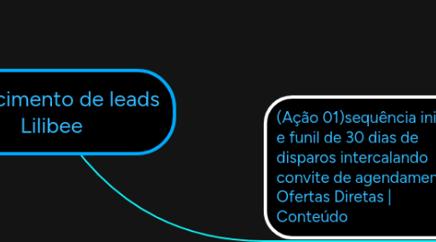 Mind Map: Aquecimento de leads Lilibee