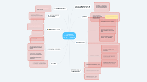 Mind Map: PROCESOS COGNITIVOS Y METACOGNICIÓN