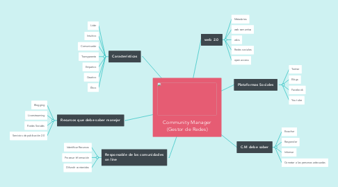 Mind Map: Community Manager (Gestor de Redes)
