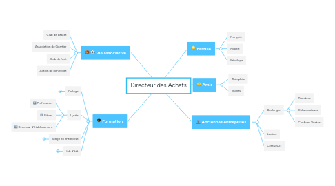 Mind Map: Directeur des Achats