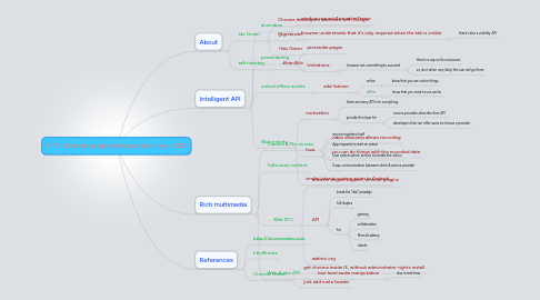 Mind Map: HTML5 bleeding edge features, Ido Green, GDD