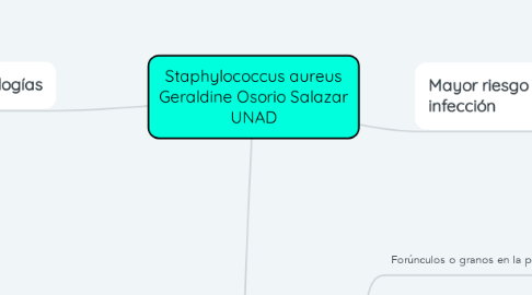 Mind Map: Staphylococcus aureus Geraldine Osorio Salazar UNAD