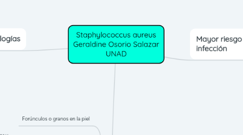 Mind Map: Staphylococcus aureus Geraldine Osorio Salazar UNAD