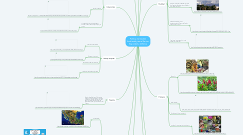 Mind Map: Política de Gestión Ambiental para el Sector Seguridad y Defensa