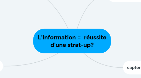 Mind Map: L'information = réussite d'une strat-up?