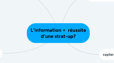 Mind Map: L'information =  réussite d'une strat-up?