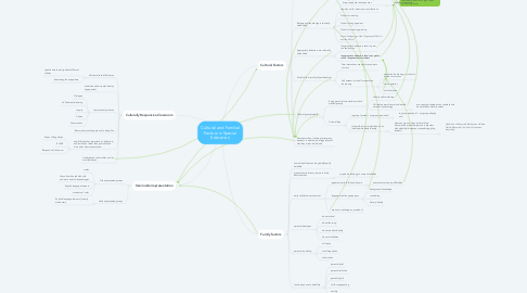 Mind Map: Cultural and Familial Factors in Special Education