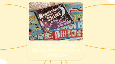 Mind Map: 10 HAND LETTERING INSTAGRAM ACCOUNTS TO FOLLOW