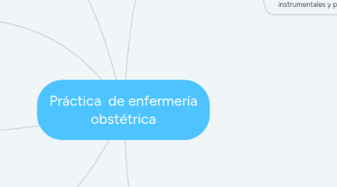 Mind Map: Práctica de enfermería obstétrica