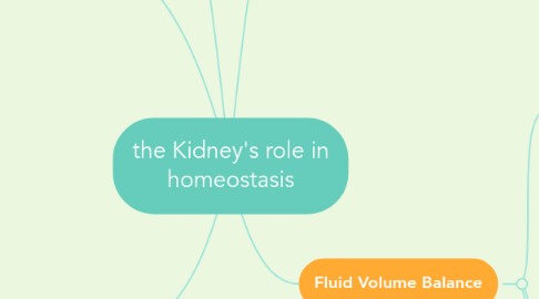 Mind Map: the Kidney's role in homeostasis