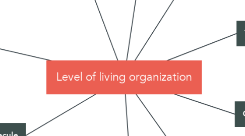 Mind Map: Level of living organization