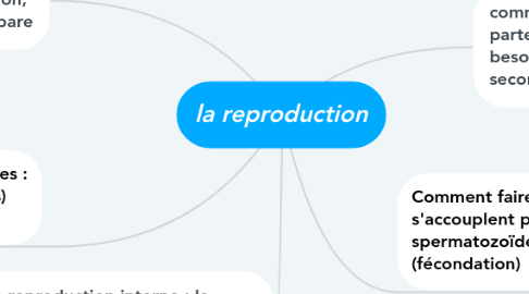 Mind Map: la reproduction