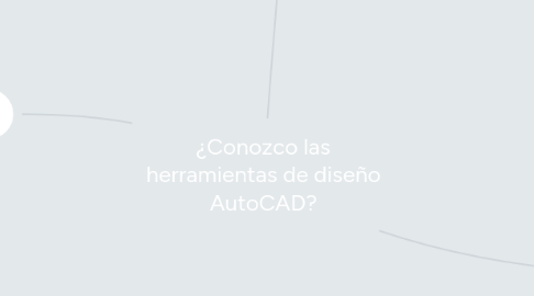 Mind Map: ¿Conozco las herramientas de diseño AutoCAD?