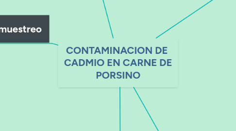 Mind Map: CONTAMINACION DE CADMIO EN CARNE DE PORSINO