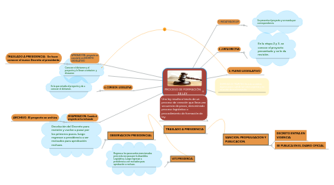 Mind Map: PROCESO DE FORMACIÓN DE LEY
